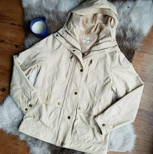 🌞 Ray BEAMS | Cream Zip Up Hooded Jacket